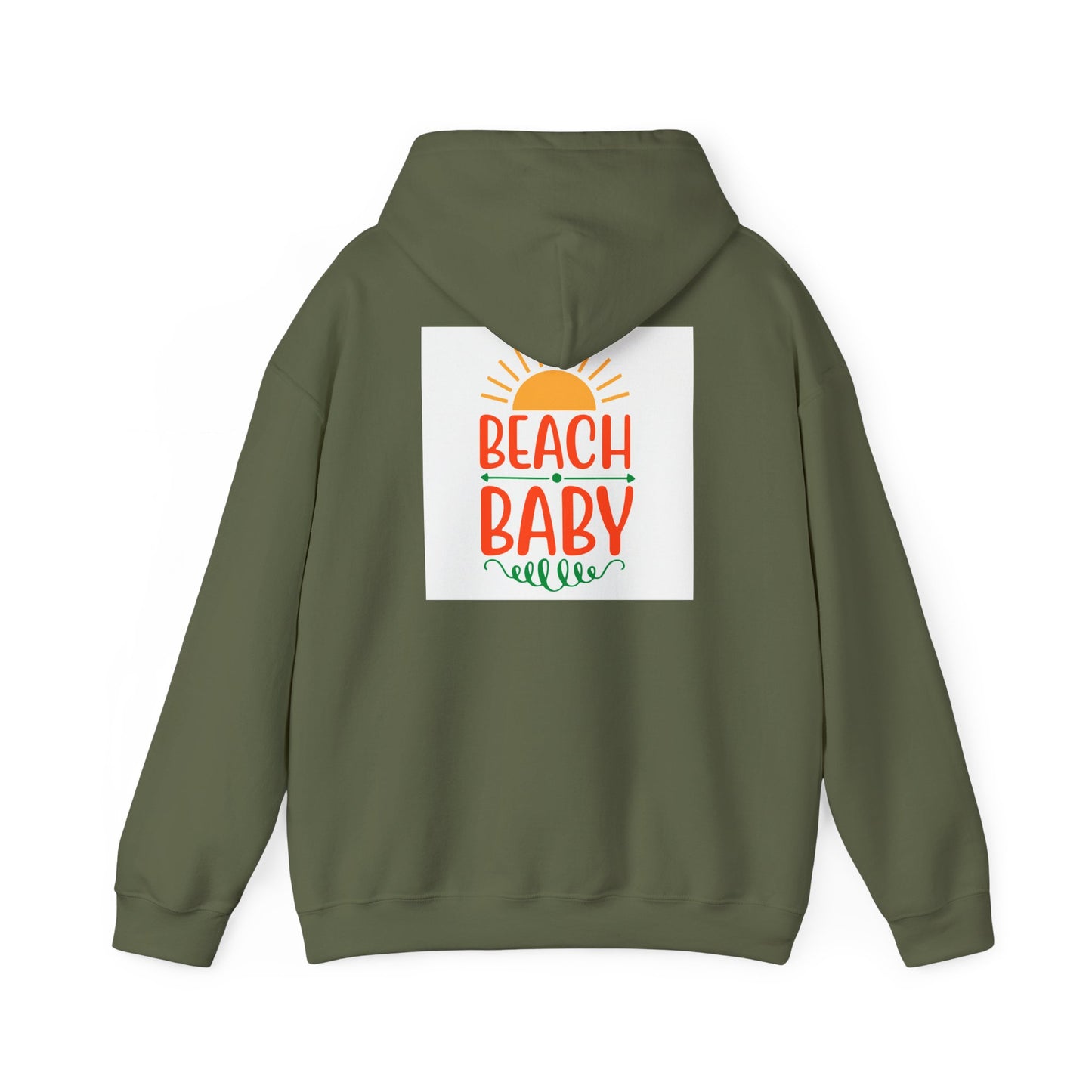 Beach Baby Hooded Sweatshirt | Summer Vibes, Beach Lover Gift, Unisex Casual Wear, Cozy Hoodie, Fun Beachwear