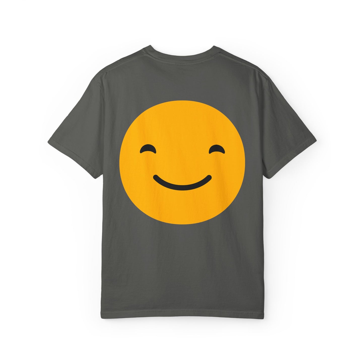 Happy Face Garment-Dyed T-shirt for Positive Vibes