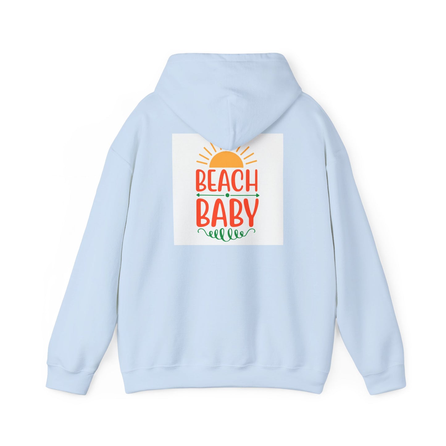 Beach Baby Hooded Sweatshirt | Summer Vibes, Beach Lover Gift, Unisex Casual Wear, Cozy Hoodie, Fun Beachwear