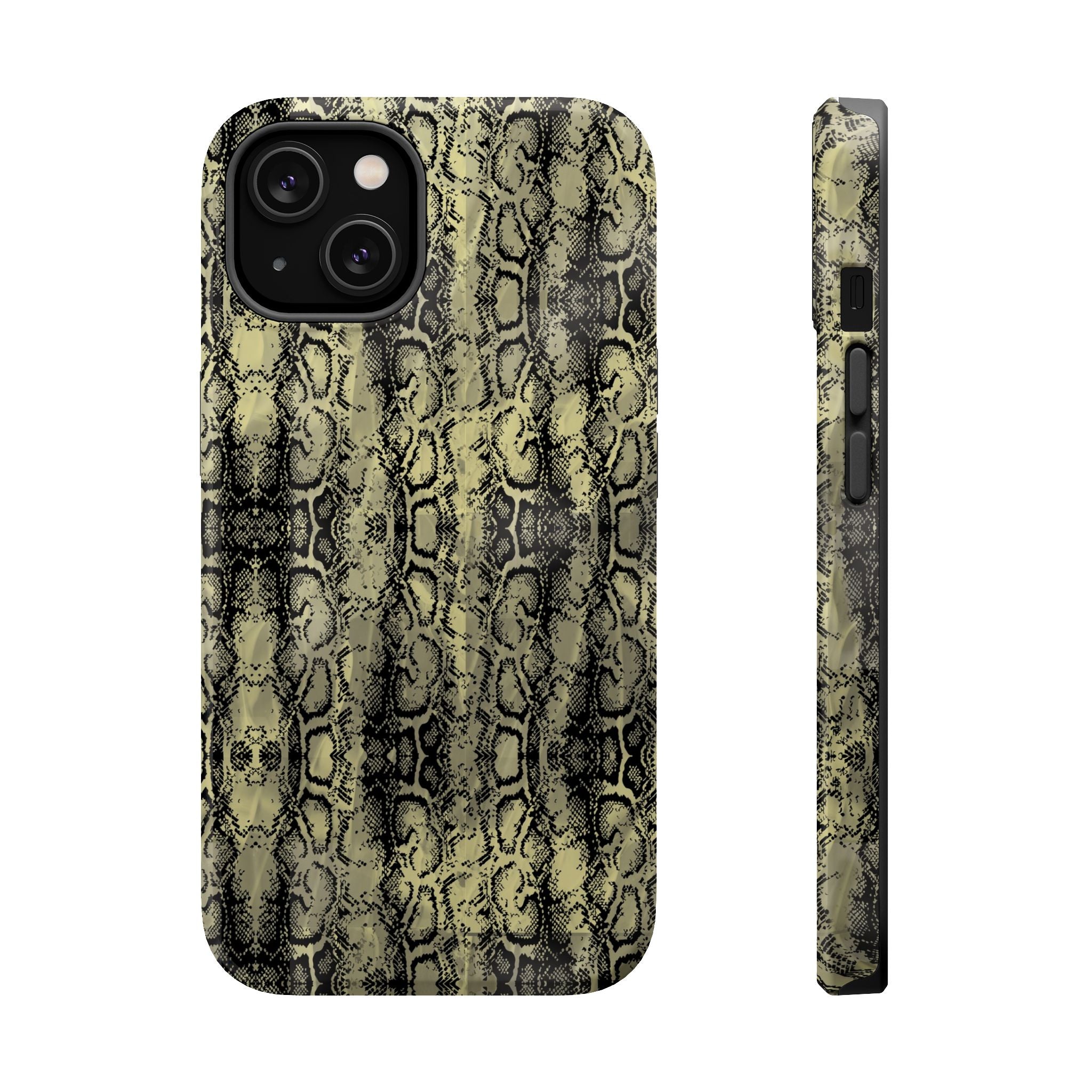 Stylish Snake Skin Magnetic Tough Case - Durable Protection for Your Phone