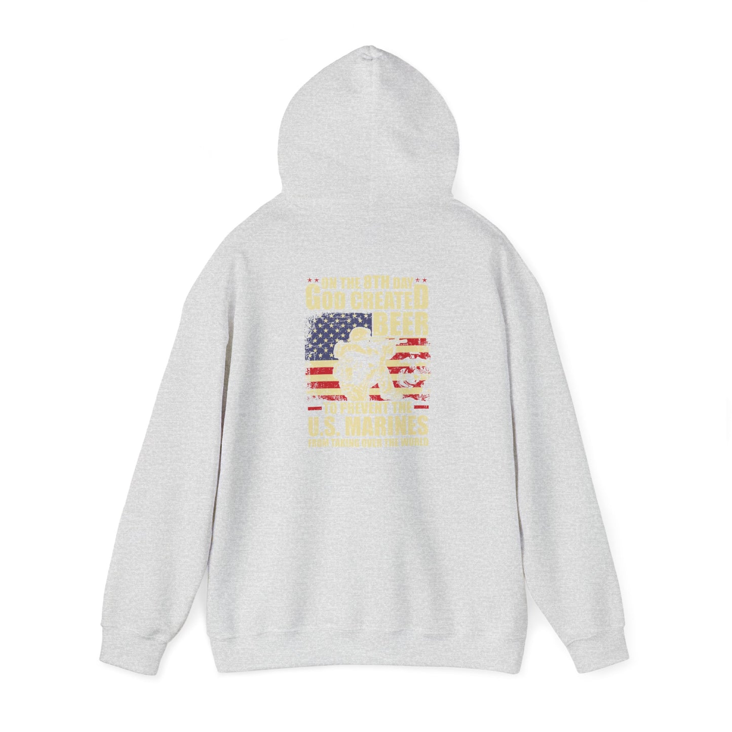 God Created Beer Hoodie, Marine Sweatshirt - Funny Drinking Gift, Unisex Pullover, Alcohol Lover, Birthday Present, Cool