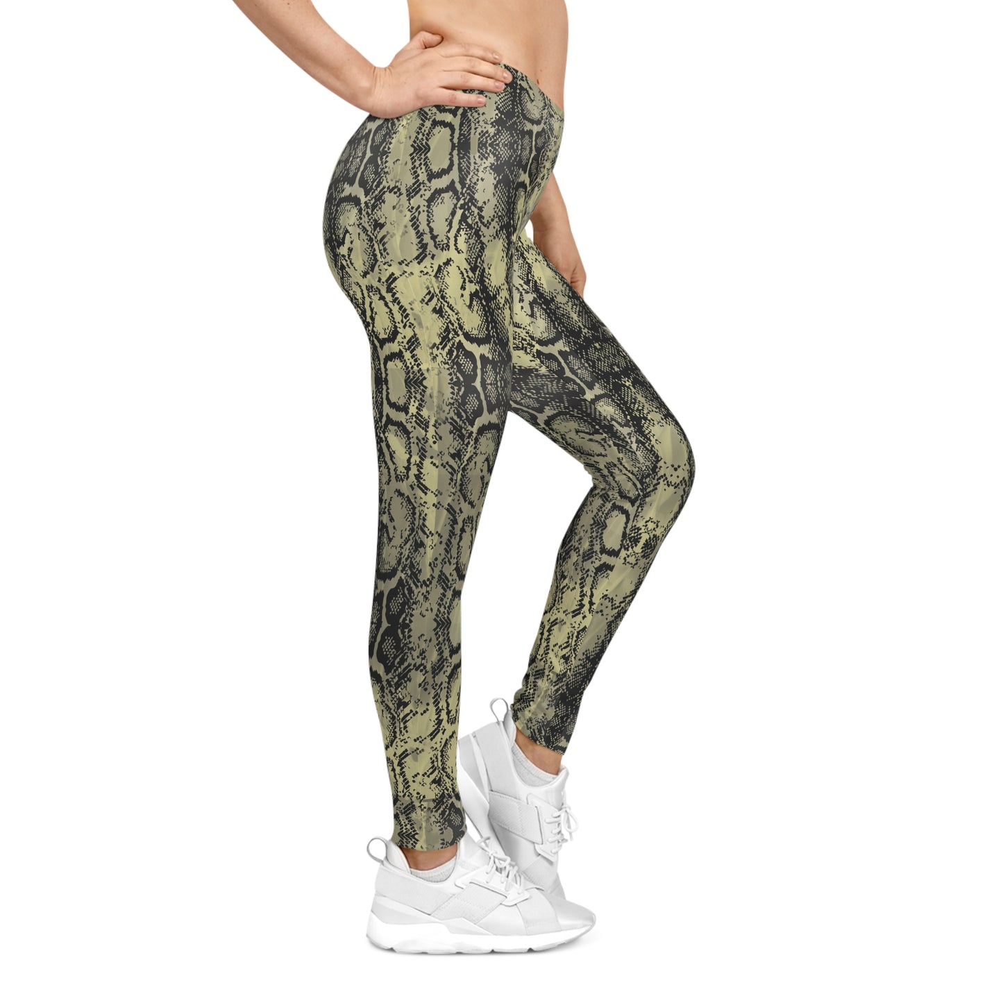 Stylish Python Print Leggings for Women - Comfy & Fashionable Activewear