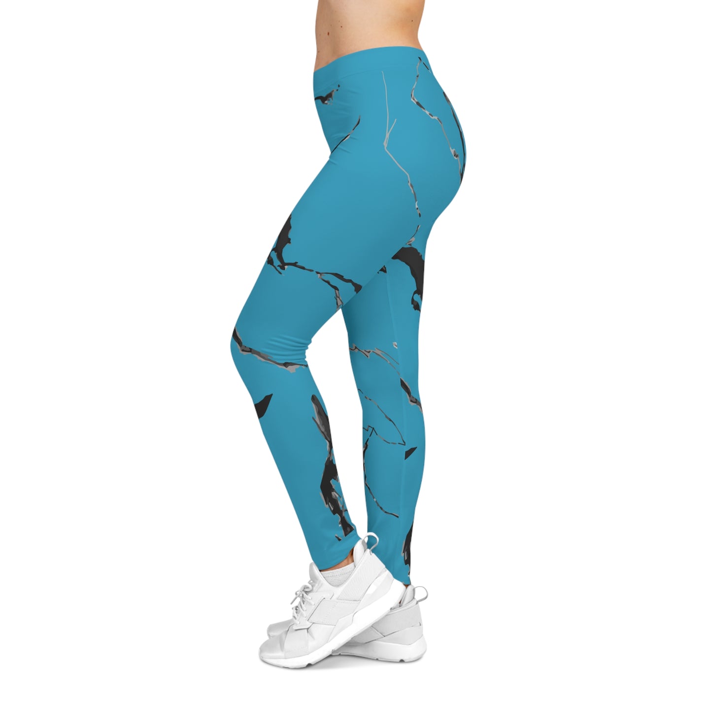 Trendy Women's Leggings, Stylish Comfort Pants, Casual Activewear, Decorative Exercise Tights, Gift for Fitness Lovers