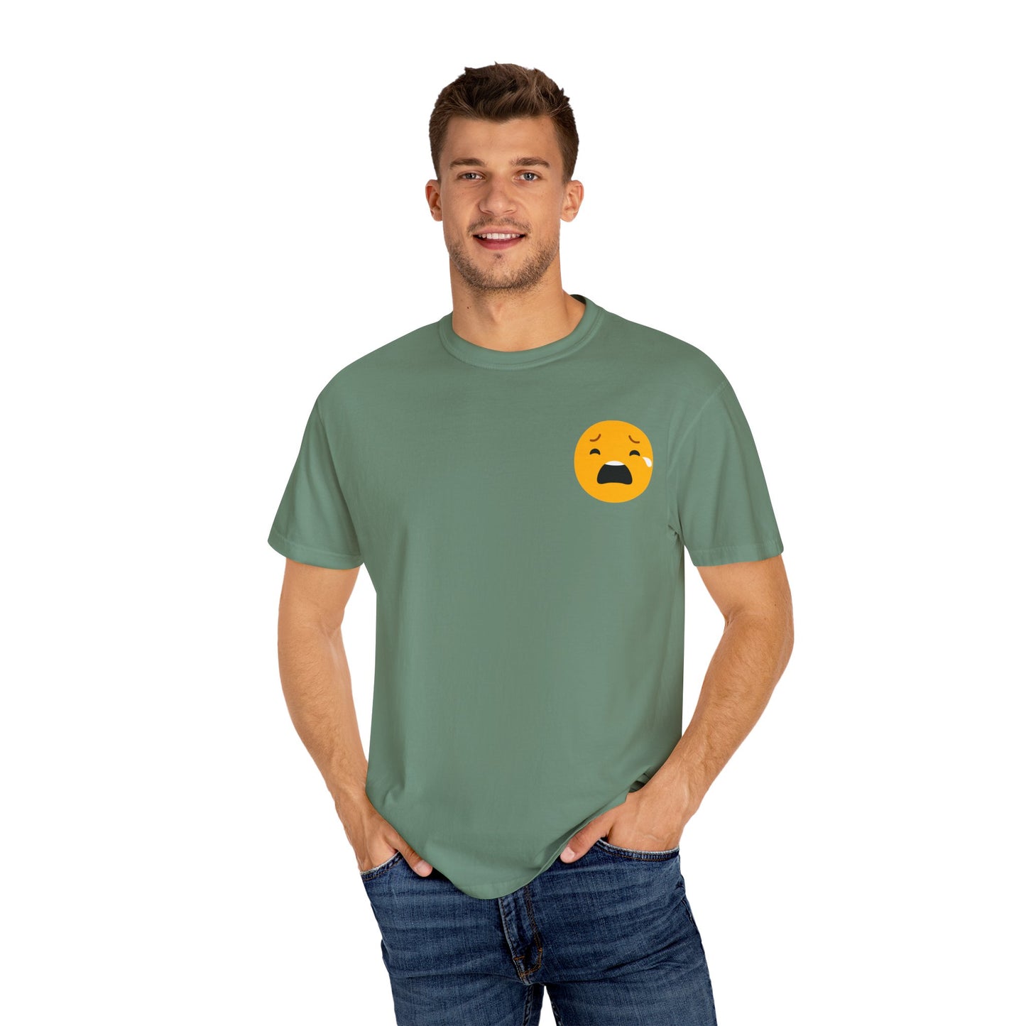 Emotional Support Unisex Tee - Sad Emoji Graphic T-Shirt