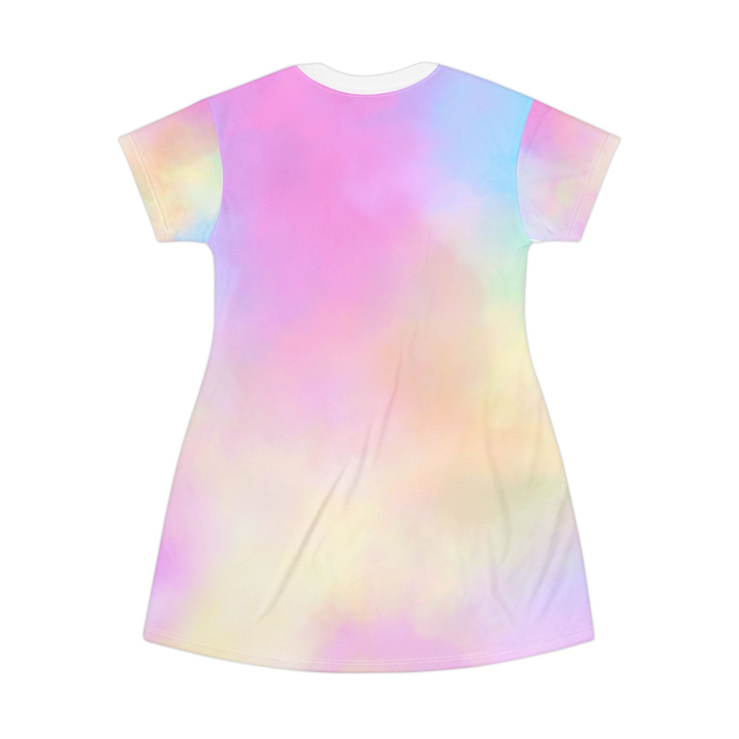 Pastel Tie-Dye T-Shirt Dress – Colorful, Comfy, and Perfect for Summer Add a splash of fun to your wardrobe with this effortlessly cool and colorful dress.