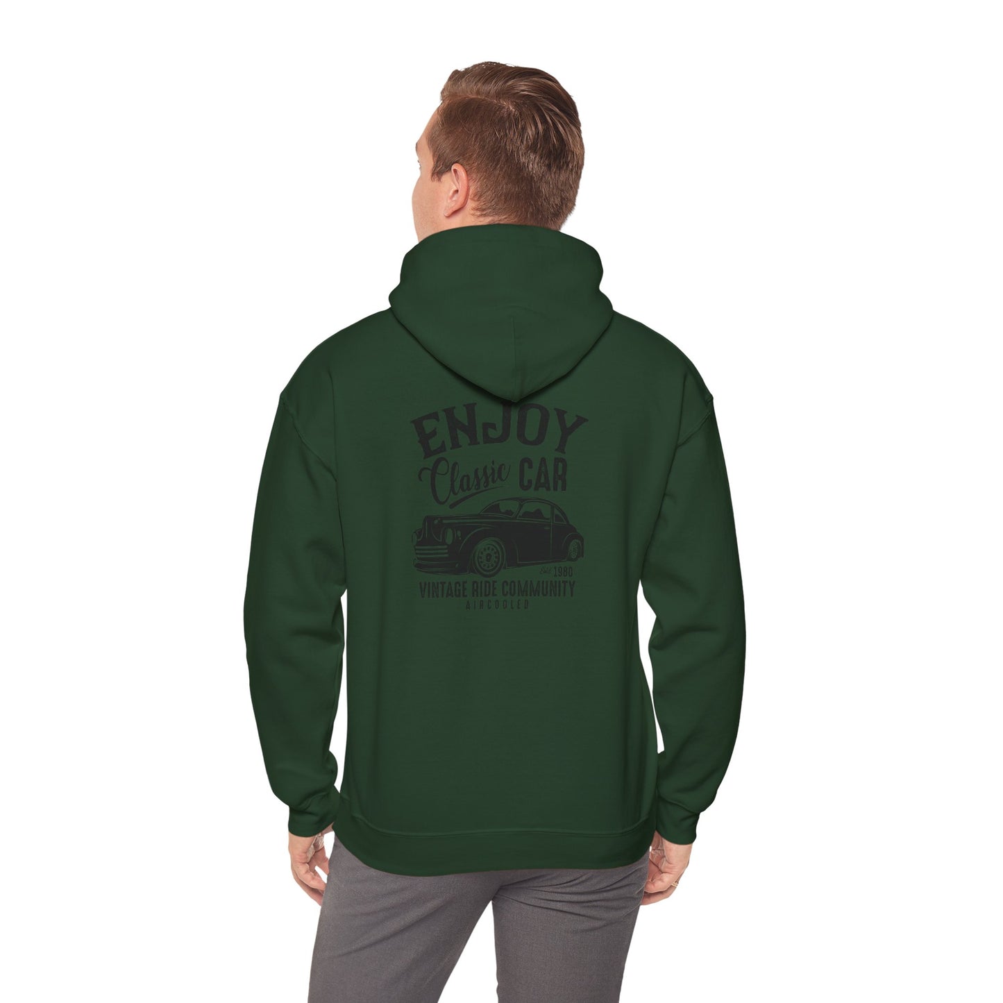 Vintage Car Lover's Hoodie - Enjoy Classic Car Design