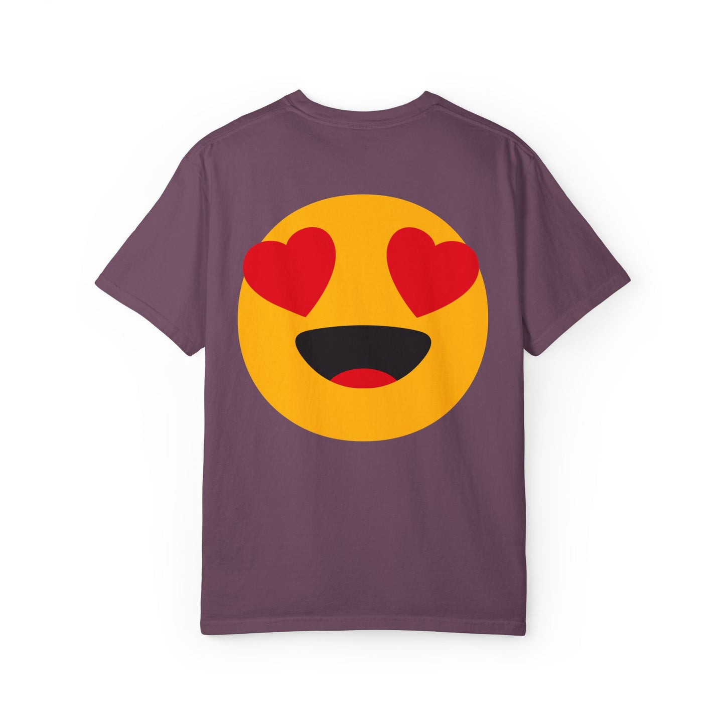 Love Emoji Garment-Dyed Unisex T-Shirt | Perfect for Valentine's Day & Casual Wear