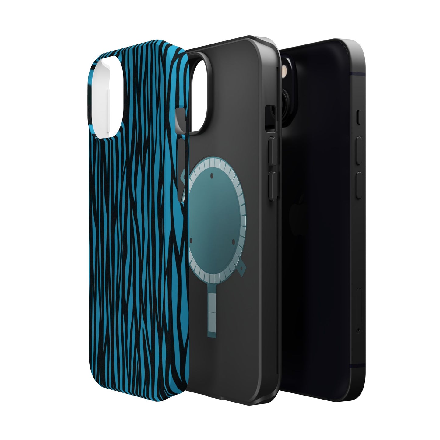 Zebra Print Magnetic Tough Case for iPhone - Durable & Stylish Phone Protection