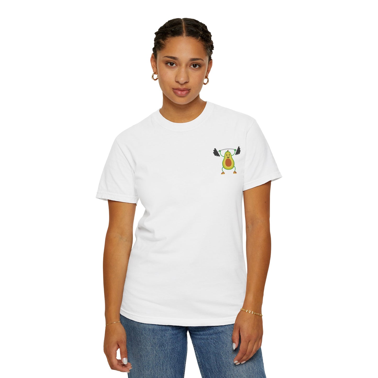 Funny Avocado Workout Unisex T-Shirt - Perfect for Fitness Lovers & Healthy Eating Enthusiasts