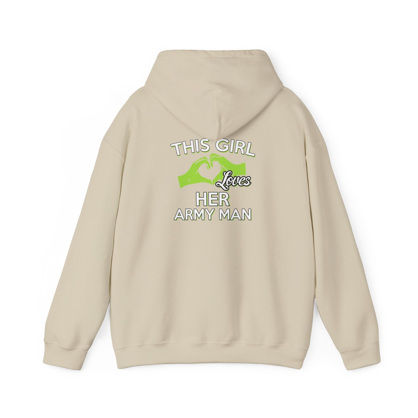 This Girl Loves Her Army Man Hoodie, Military Sweatshirt, Unisex Army Merchandise, Gifts for Military Spouses, Patriotic