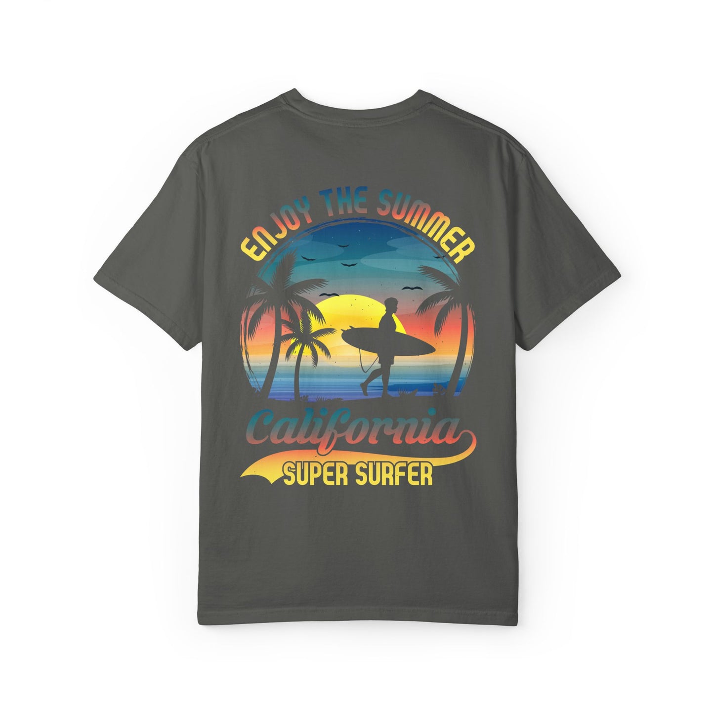 California Summer Vibes T-Shirt, Unisex Beach Tee, Surfing Apparel, Gift for Surfers, Summer Wardrobe Essential