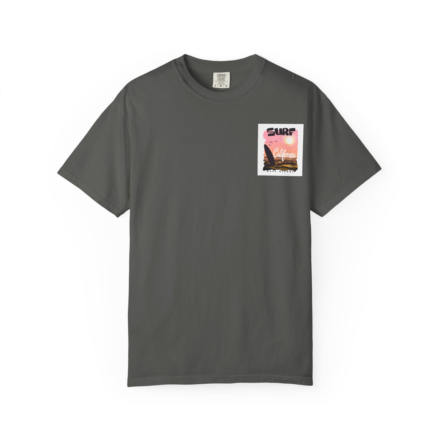 California Surf Graphic Tee - Unisex Garment-Dyed T-Shirt for Beach Lovers, Summer Vibes, Gift for Surfers, Casual Wear,