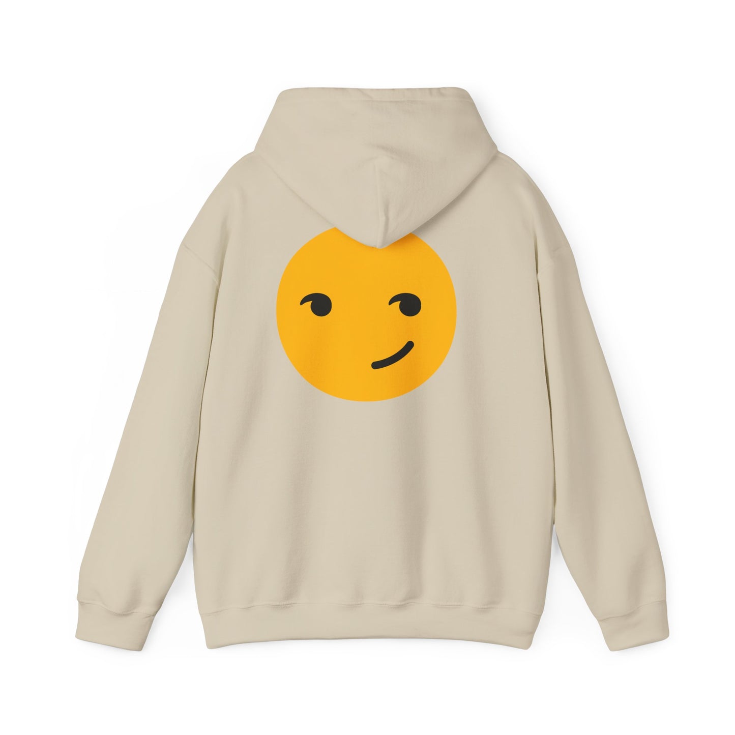 Smiley Face Unisex Heavy Blend Hooded Sweatshirt – Cozy & Playful Comfort for All Occasions