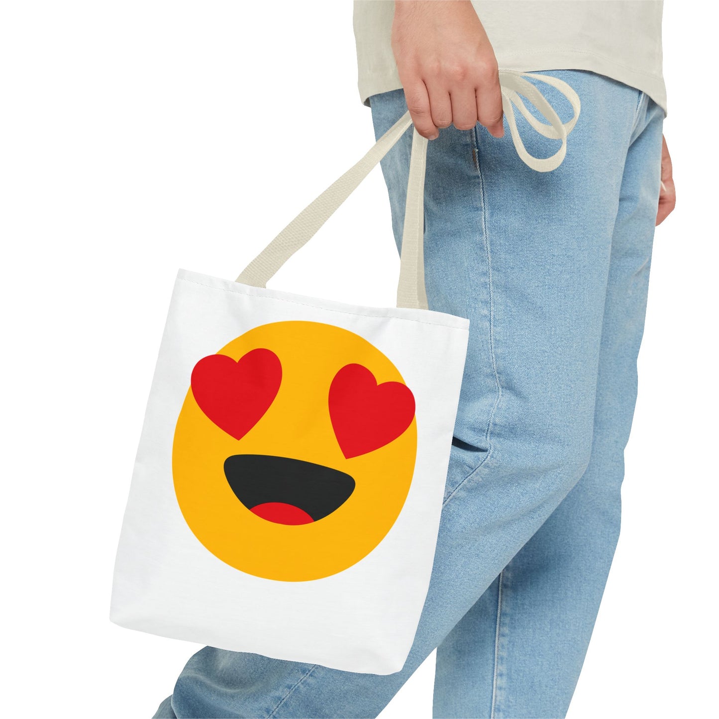 Happy Love Emoji Tote Bag - Perfect for Everyday Use and Special Celebrations