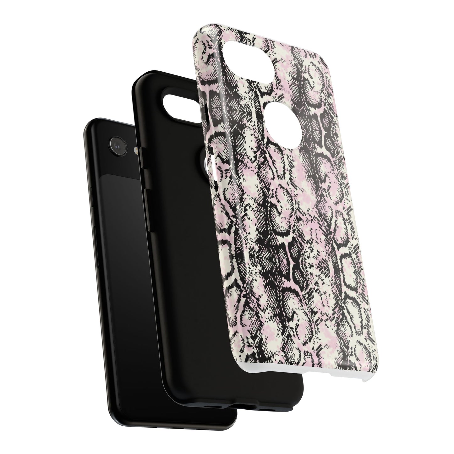 Stylish Snake Print Phone Case – Trendy Design, Tough Protection Make a bold fashion statement while keeping your phone safe with this sleek and durable snake print case.