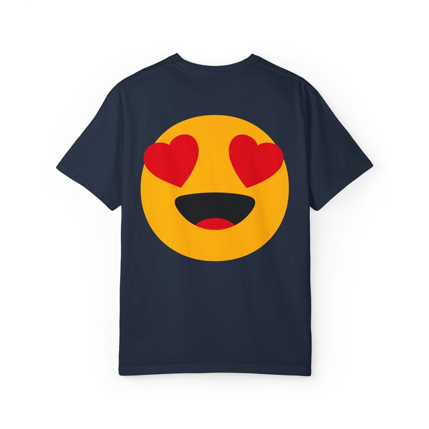 Love Emoji Garment-Dyed Unisex T-Shirt | Perfect for Valentine's Day & Casual Wear