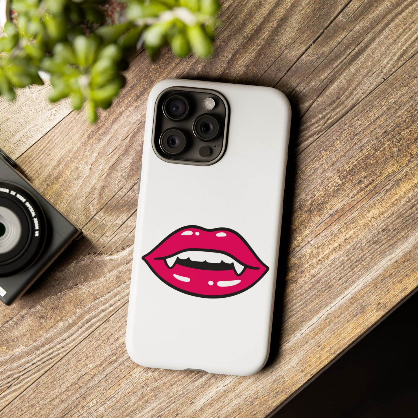 Vampire Mouth Phone Case - Tough Cases for Halloween, Gift for Spooky Lovers, Quirky Phone Accessories, Fun Tech Gear
