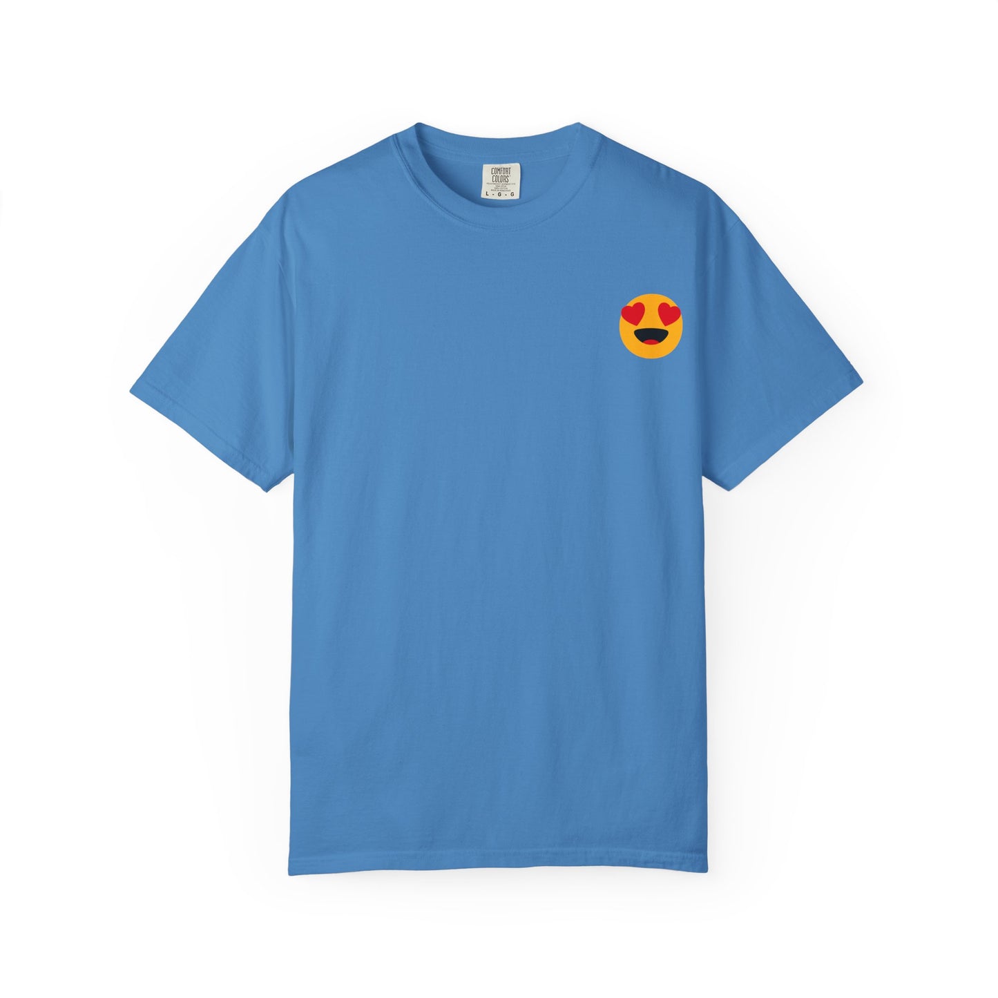 Love Emoji Garment-Dyed Unisex T-Shirt | Perfect for Valentine's Day & Casual Wear