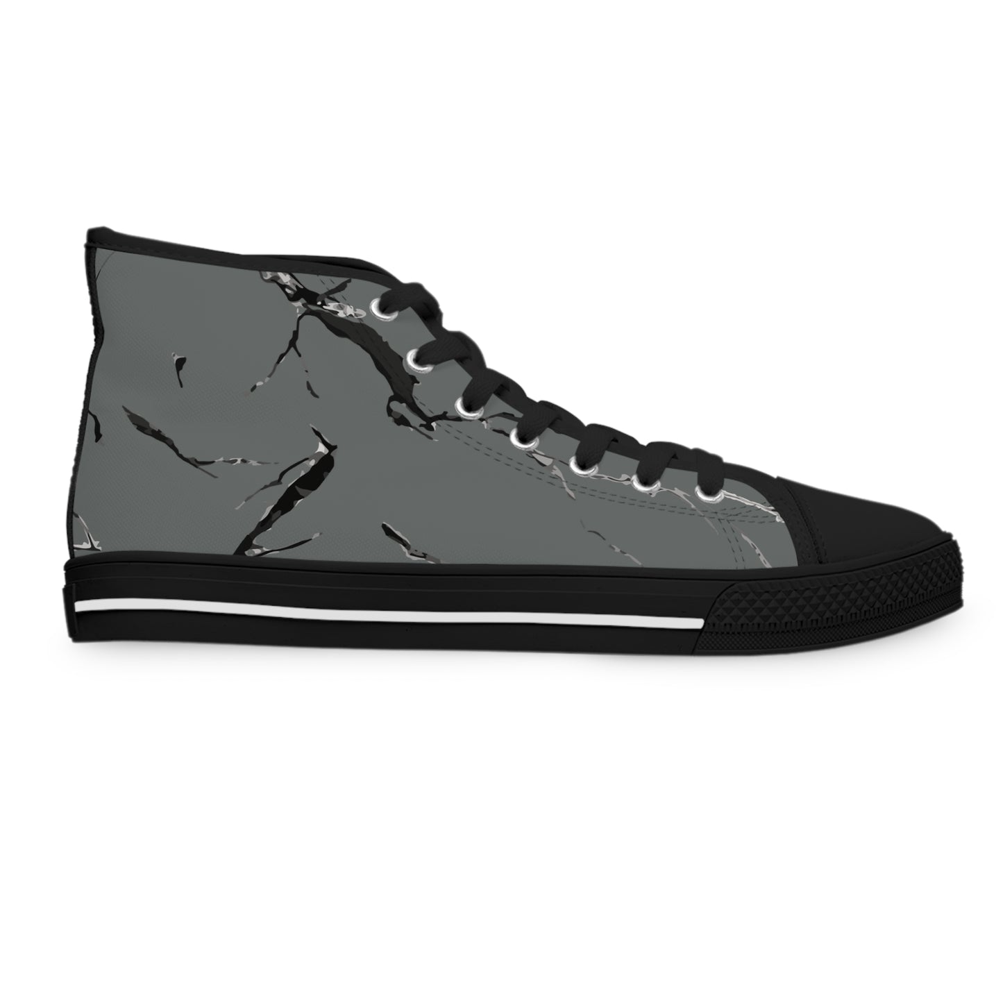 Stylish Women's High Top Sneakers - Marble Design for Everyday Wear