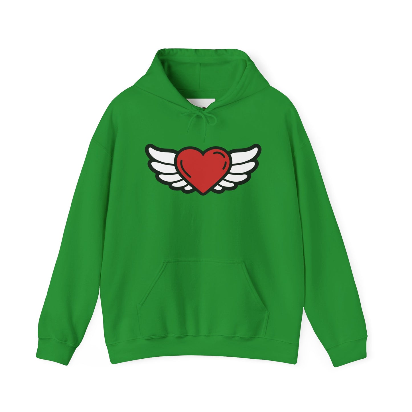 Angel Wings Heart Hoodie - Unisex Heavy Blend™ Sweatshirt for Love & Comfort
