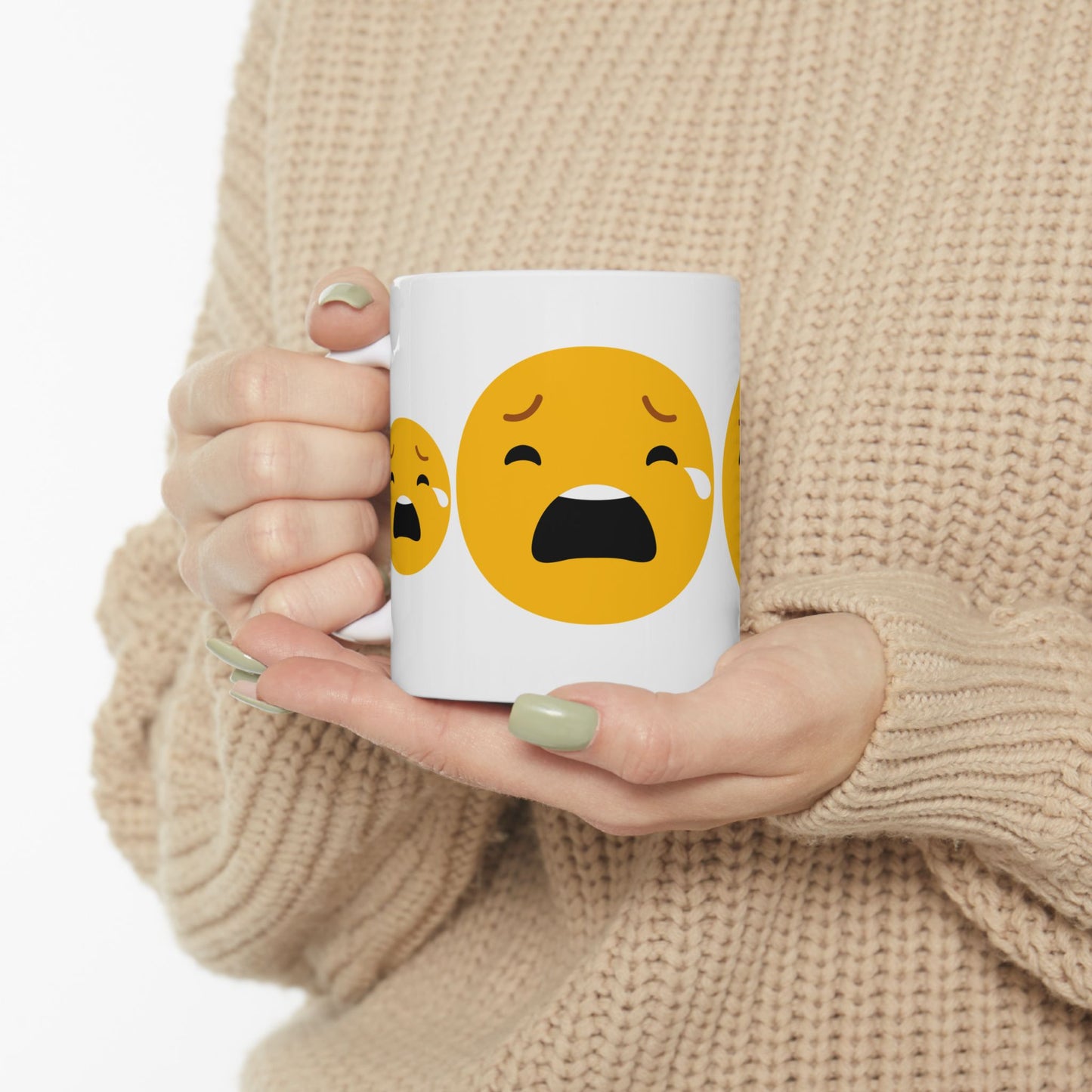 Funny Emotion Ceramic Mug - 11oz & 15oz - Perfect Gift for Friends and Family