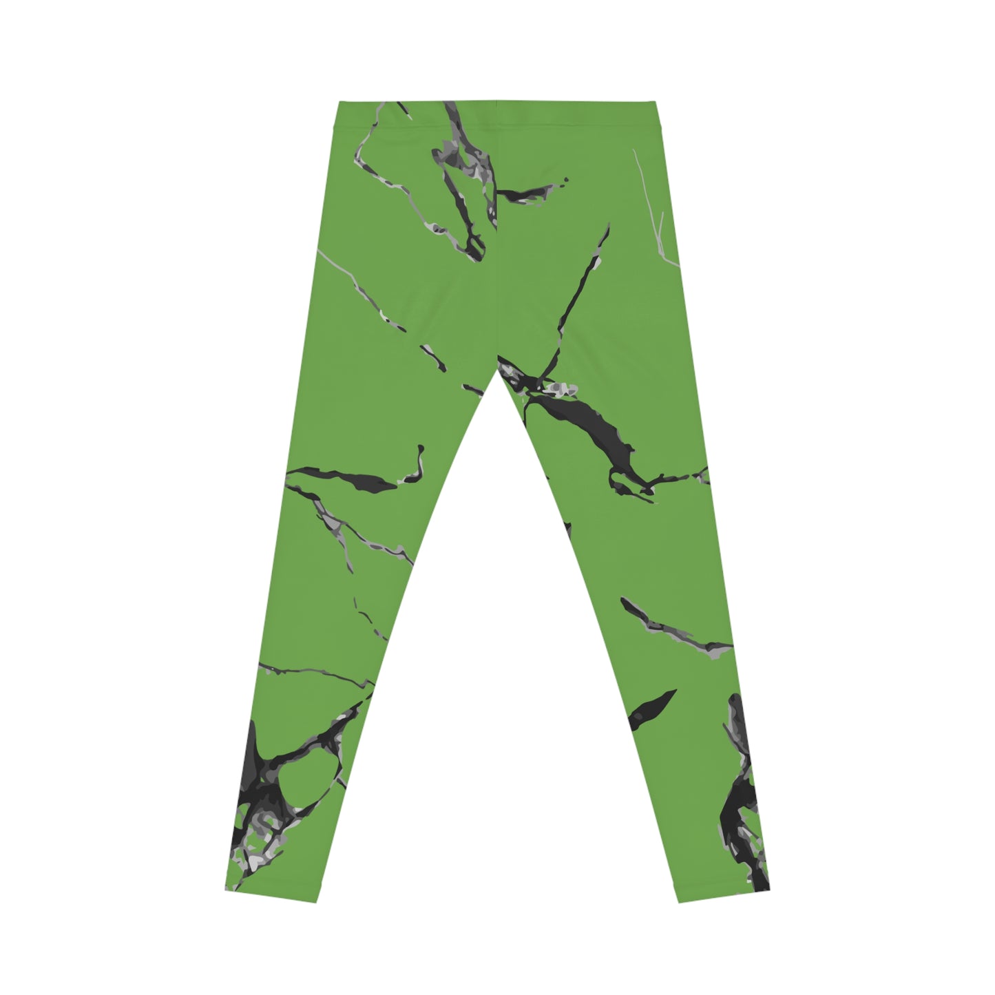 Casual Green Marble Leggings | Stylish Athleisure Wear, Comfortable Workout Pants, Everyday Leggings, Fitness Fashion