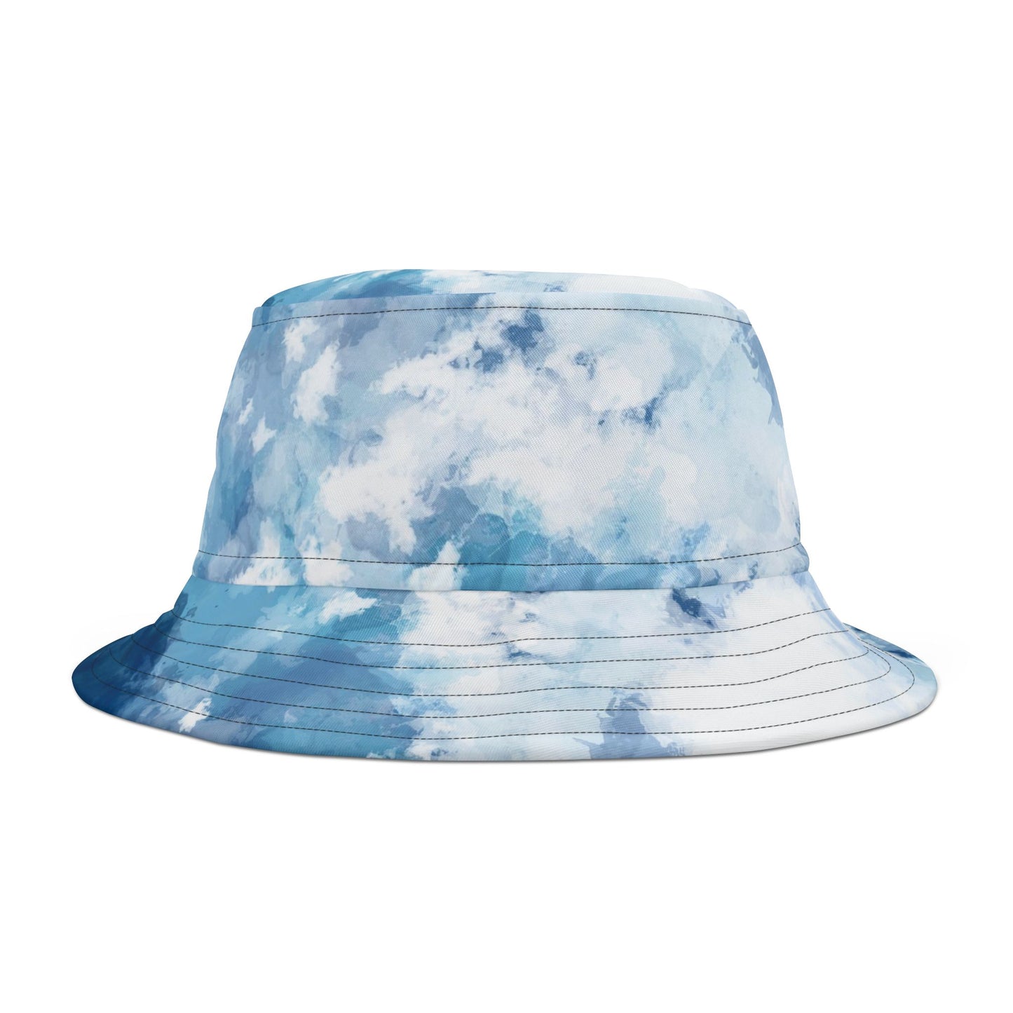 Sky Blue Cloud Print Bucket Hat - Stylish Summer Accessory for Outdoor Adventures