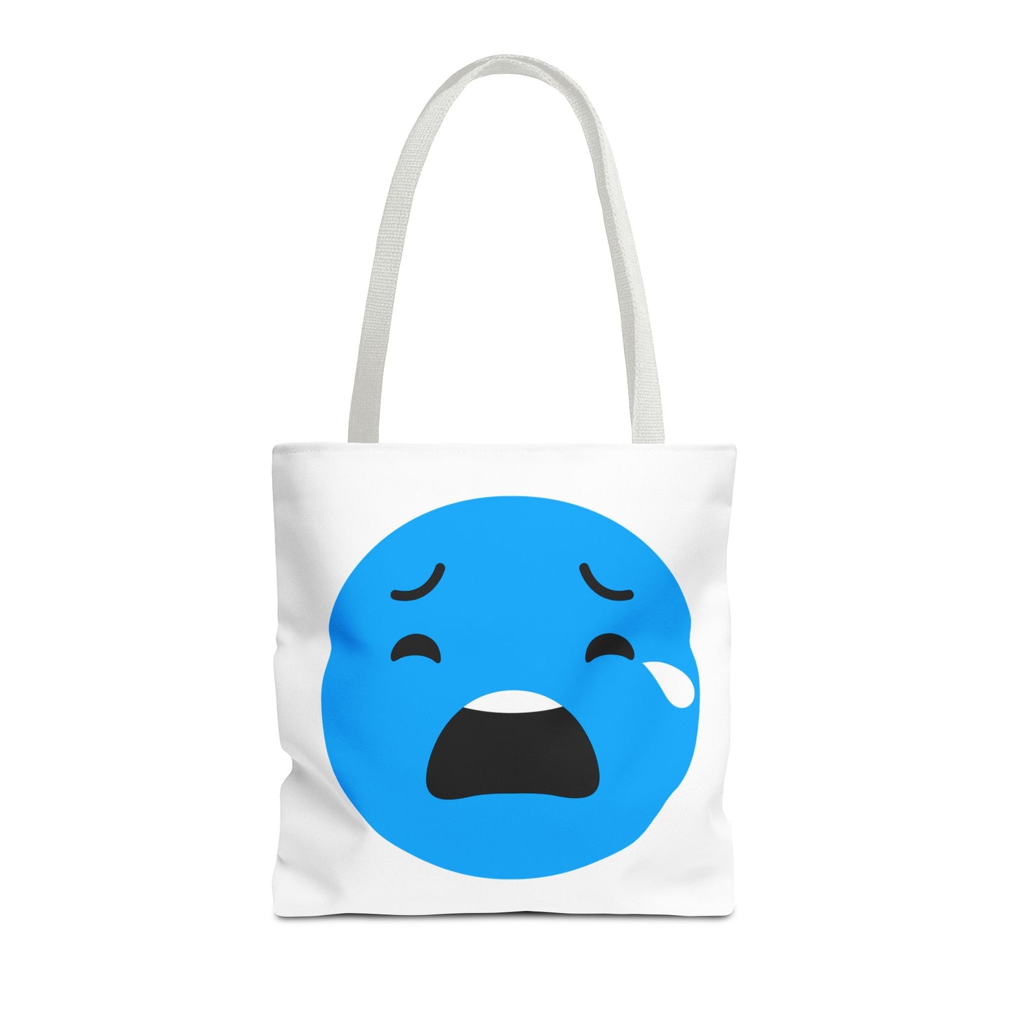 Emotional Expression Tote Bag - Cute Sad Face Design