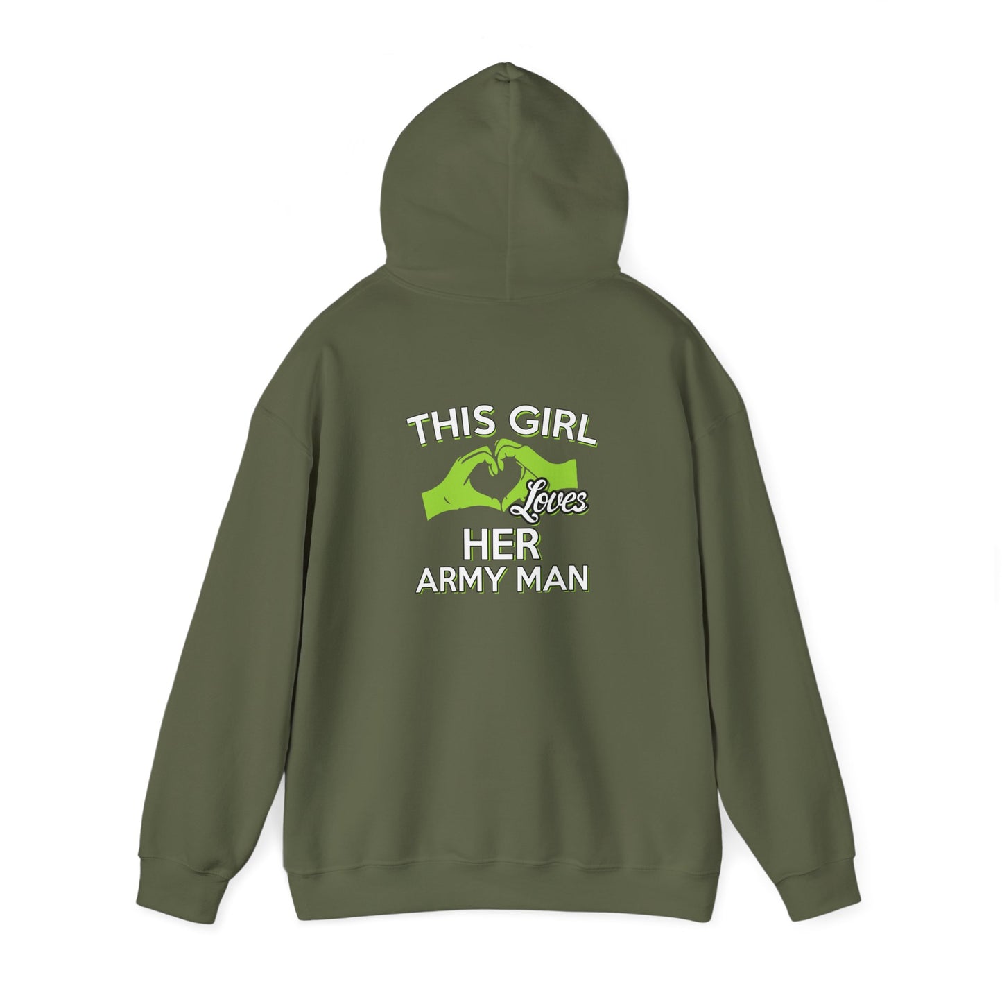 This Girl Loves Her Army Man Hoodie, Military Sweatshirt, Unisex Army Merchandise, Gifts for Military Spouses, Patriotic