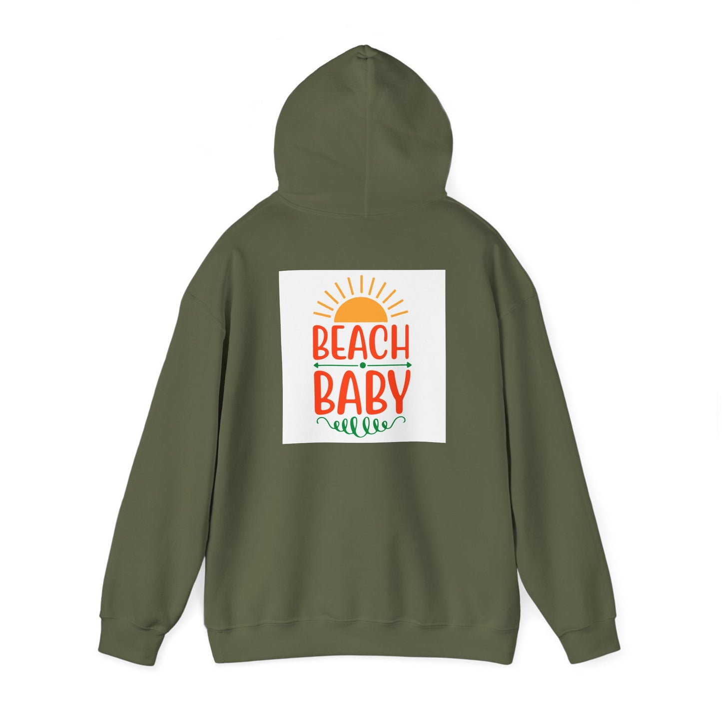 Beach Baby Hooded Sweatshirt | Summer Vibes, Beach Lover Gift, Unisex Casual Wear, Cozy Hoodie, Fun Beachwear