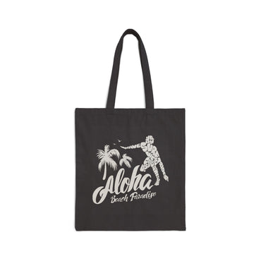 Aloha Beach Paradise Cotton Canvas Tote Bag