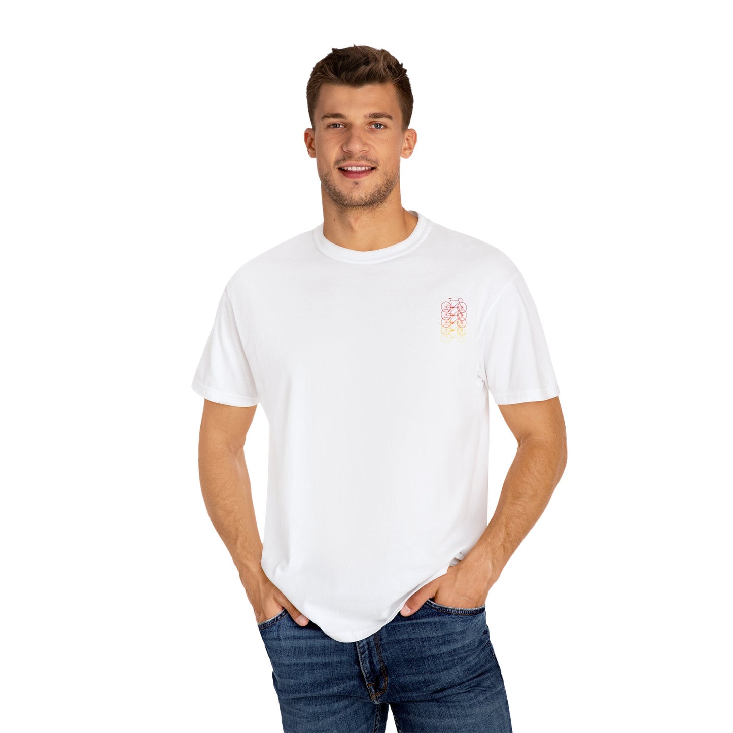 Gradient Bicycle Unisex T-Shirt - Perfect for Cycling Enthusiasts