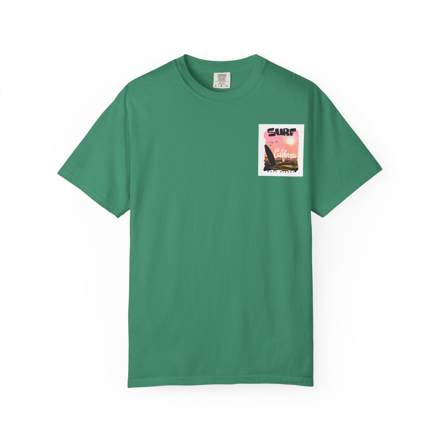 California Surf Graphic Tee - Unisex Garment-Dyed T-Shirt for Beach Lovers, Summer Vibes, Gift for Surfers, Casual Wear,