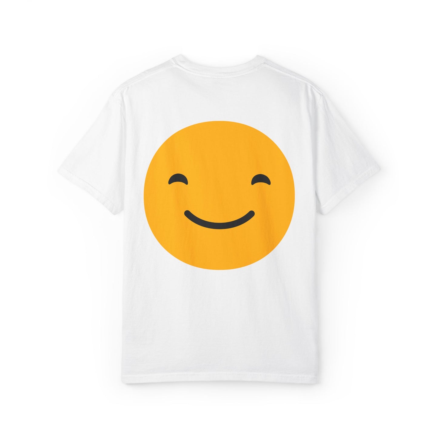 Happy Face Garment-Dyed T-shirt for Positive Vibes