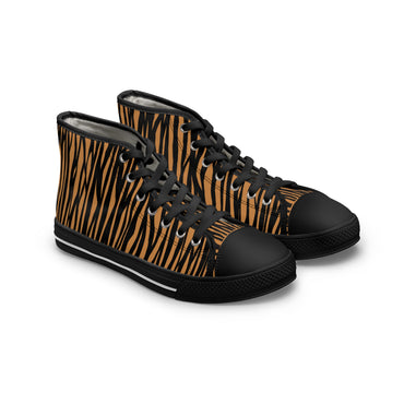 Tiger Print High Top Sneakers for Women - Bold and Stylish Footwear