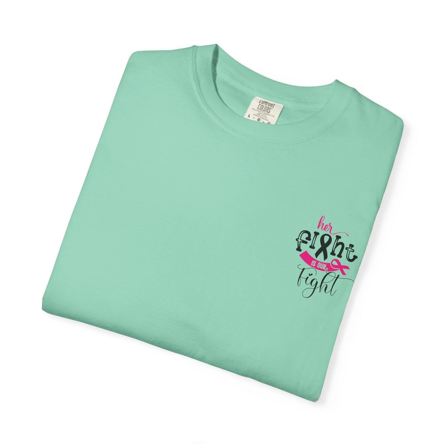 Breast Cancer Awareness T-Shirt, Unisex Motivational Tee, Her Fight is Our Fight, Supportive Shirt, Empowering Gift, Hopeful Apparel