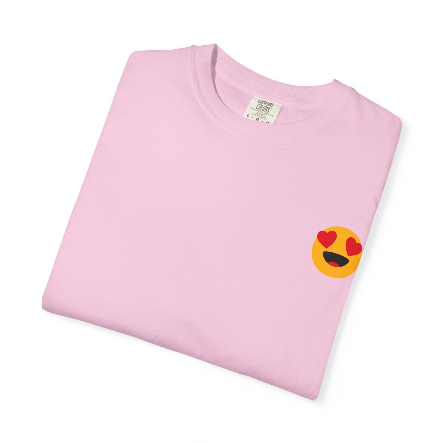 Love Emoji Garment-Dyed Unisex T-Shirt | Perfect for Valentine's Day & Casual Wear