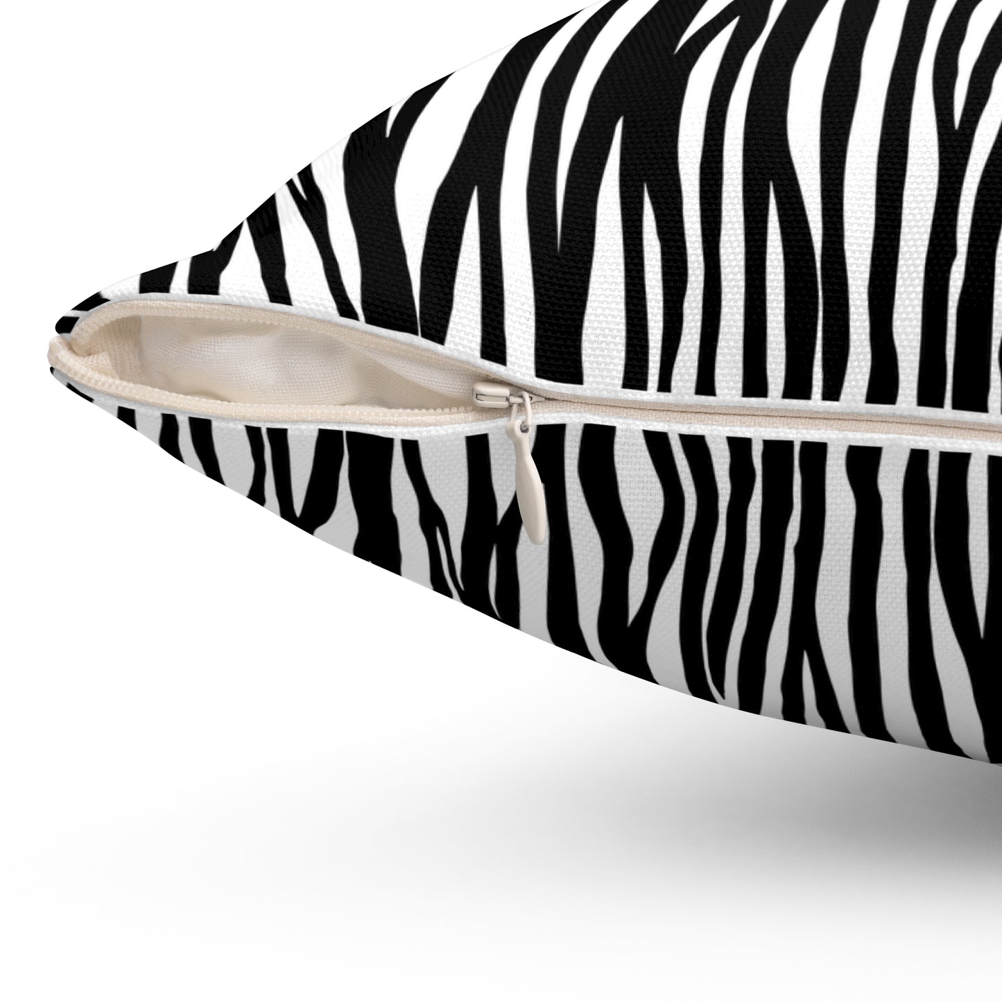 Chic Zebra Print Pillow - Stylish Home Decor, Accent Pillow, Black and White Pillow, Modern Couch Accessory, Animal Print Cushion