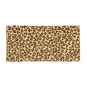 Leopard Print Beach Towel | Stylish Summer Accessory for Pool Parties & Beach Days