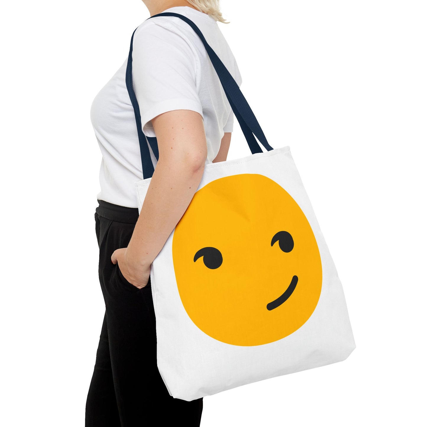 Playful Smiley Tote Bag - Cute and Fun Design for Everyday Use