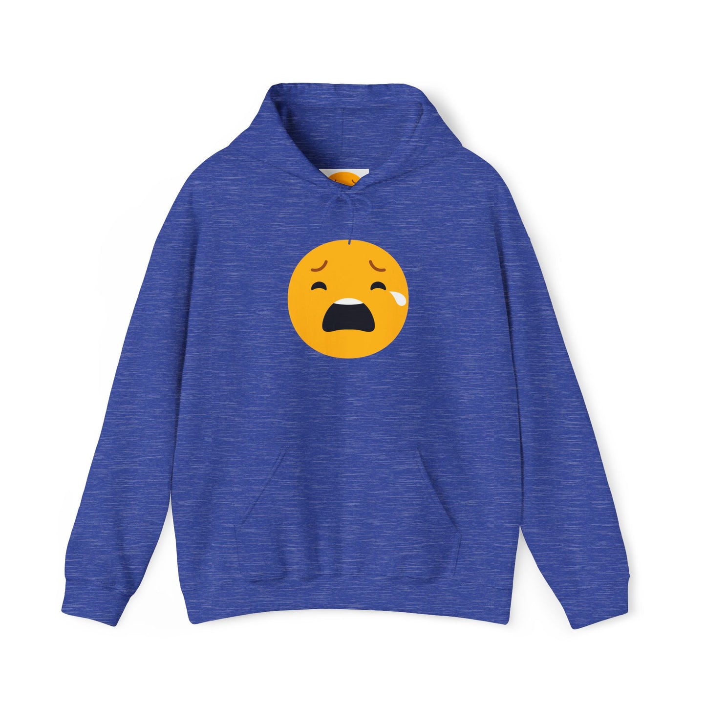 Unisex Heavy Blend™ Sad Emoji Hoodie - Cozy & Expressive Sweatshirt