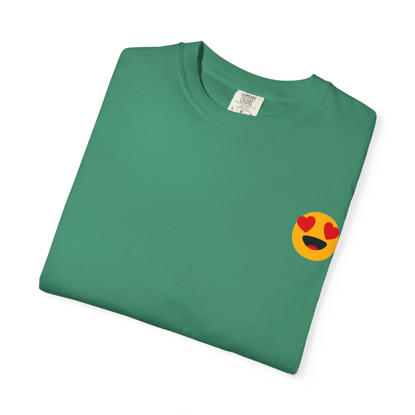 Love Emoji Garment-Dyed Unisex T-Shirt | Perfect for Valentine's Day & Casual Wear