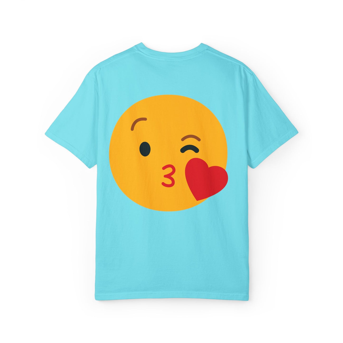 Unisex Emoji Love T-shirt - Playful Kiss & Wink Design