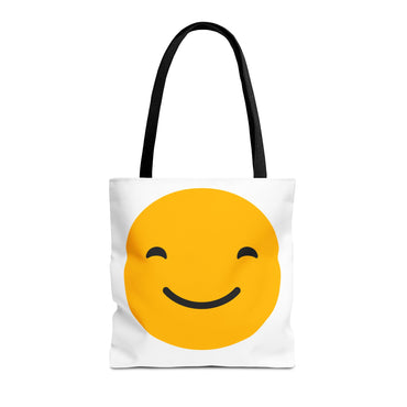 Smile & Frown Reversible Tote Bag - Cute Canvas Bag for Everyday Use