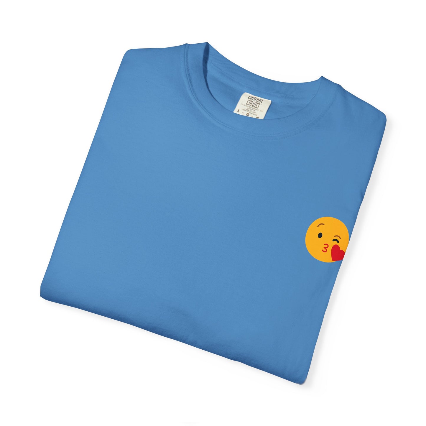 Unisex Emoji Love T-shirt - Playful Kiss & Wink Design