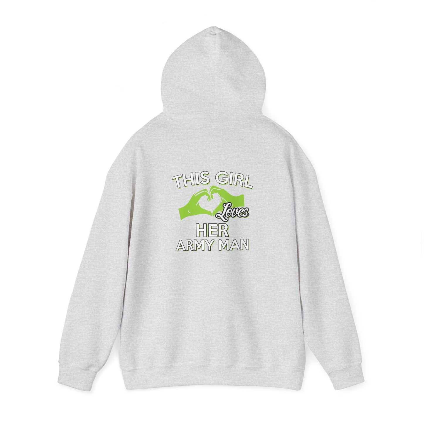 This Girl Loves Her Army Man Hoodie, Military Sweatshirt, Unisex Army Merchandise, Gifts for Military Spouses, Patriotic