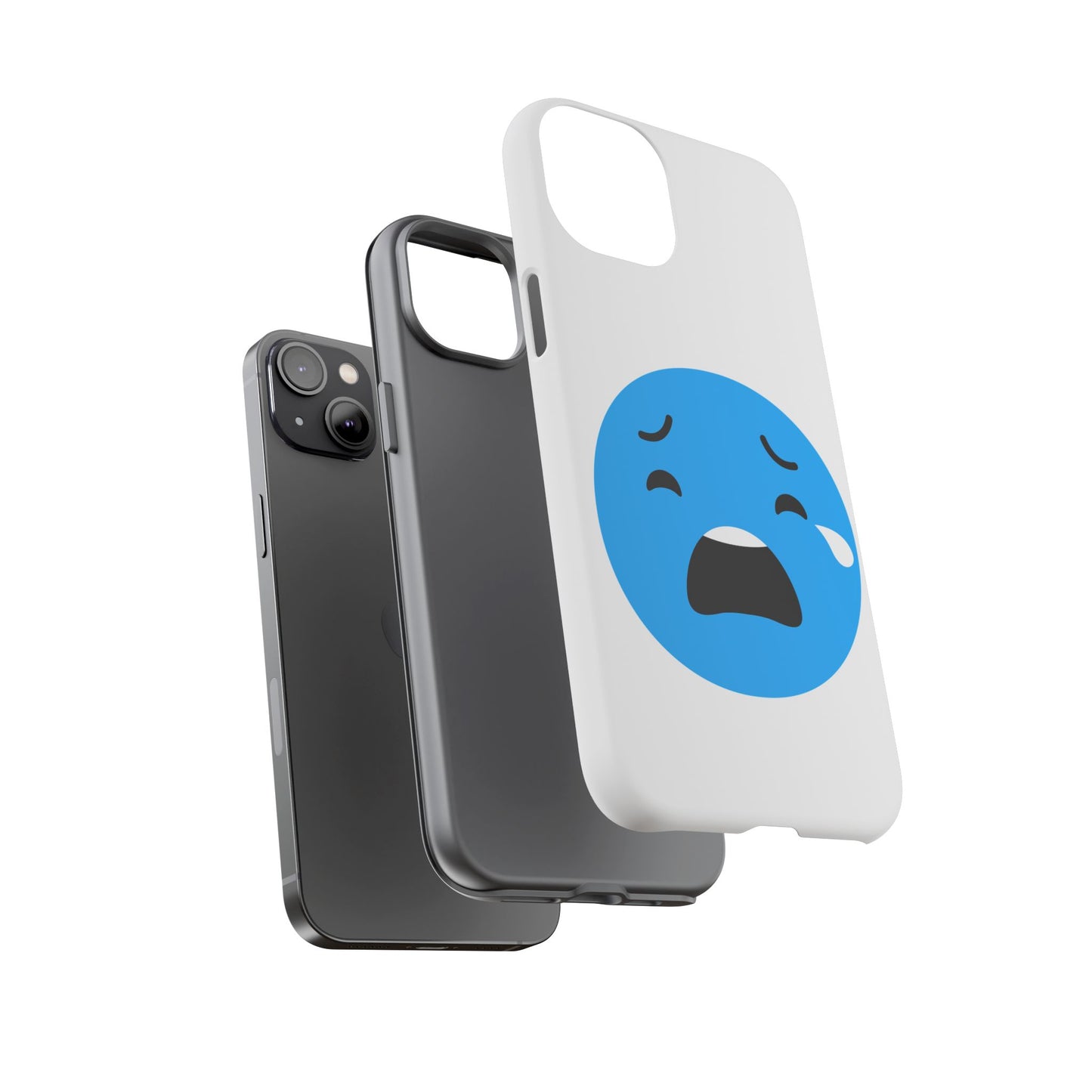 Funny Sad Face Phone Case - Tough and Stylish