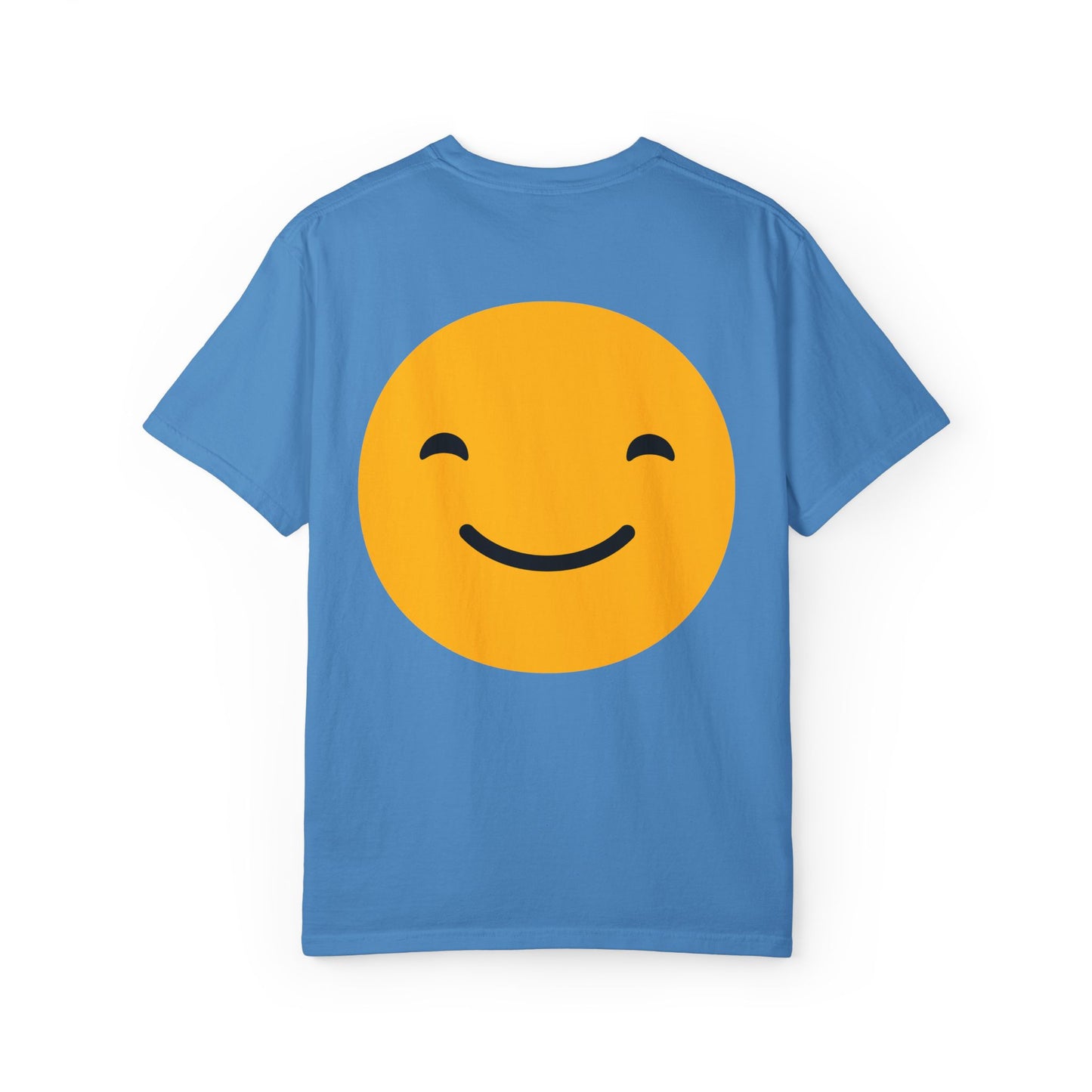 Happy Face Garment-Dyed T-shirt for Positive Vibes