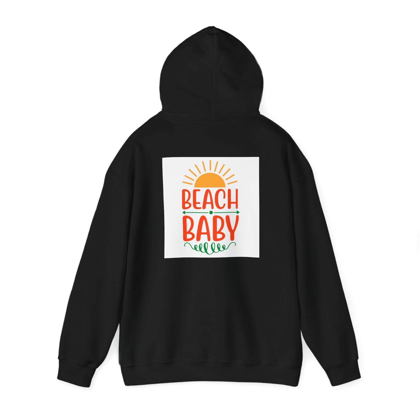 Beach Baby Hooded Sweatshirt | Summer Vibes, Beach Lover Gift, Unisex Casual Wear, Cozy Hoodie, Fun Beachwear