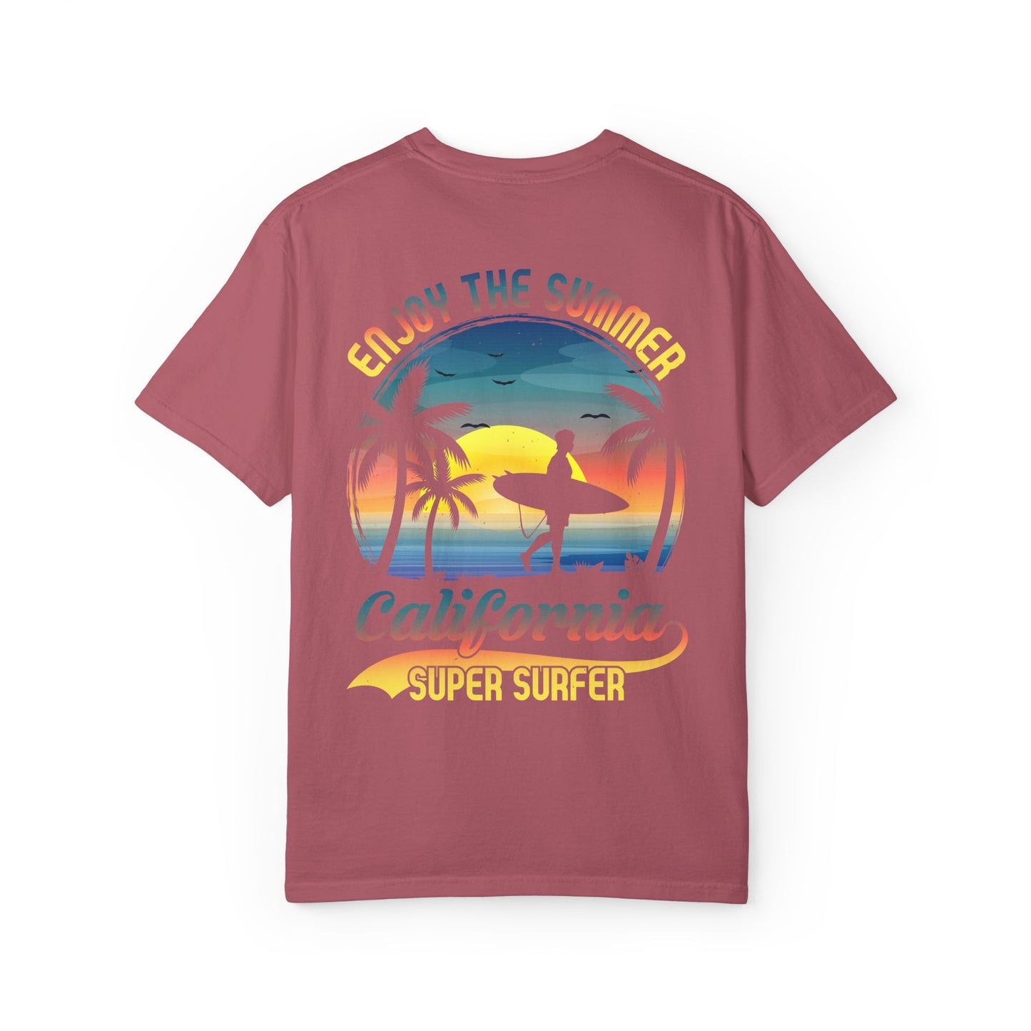 California Summer Vibes T-Shirt, Unisex Beach Tee, Surfing Apparel, Gift for Surfers, Summer Wardrobe Essential